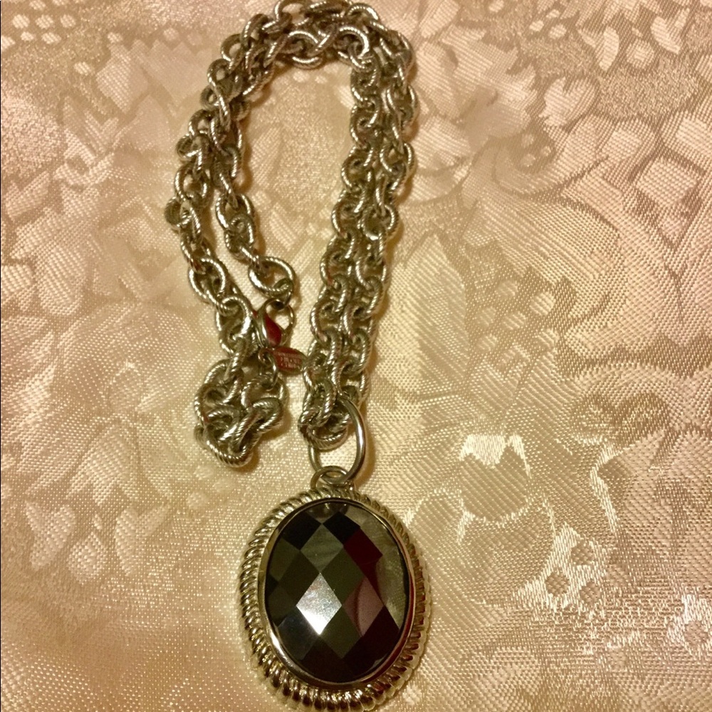 Beautiful Hematite Stainless Steel Necklace